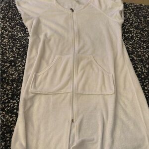 Cozy Cream Hoodie suit cover up